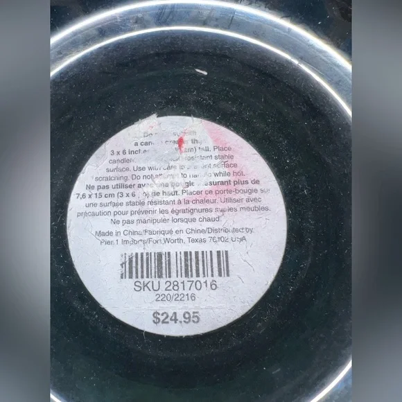 Decorative Blue Mosaic Glass Candle Holder - Home Accents - Picture 4 of 4